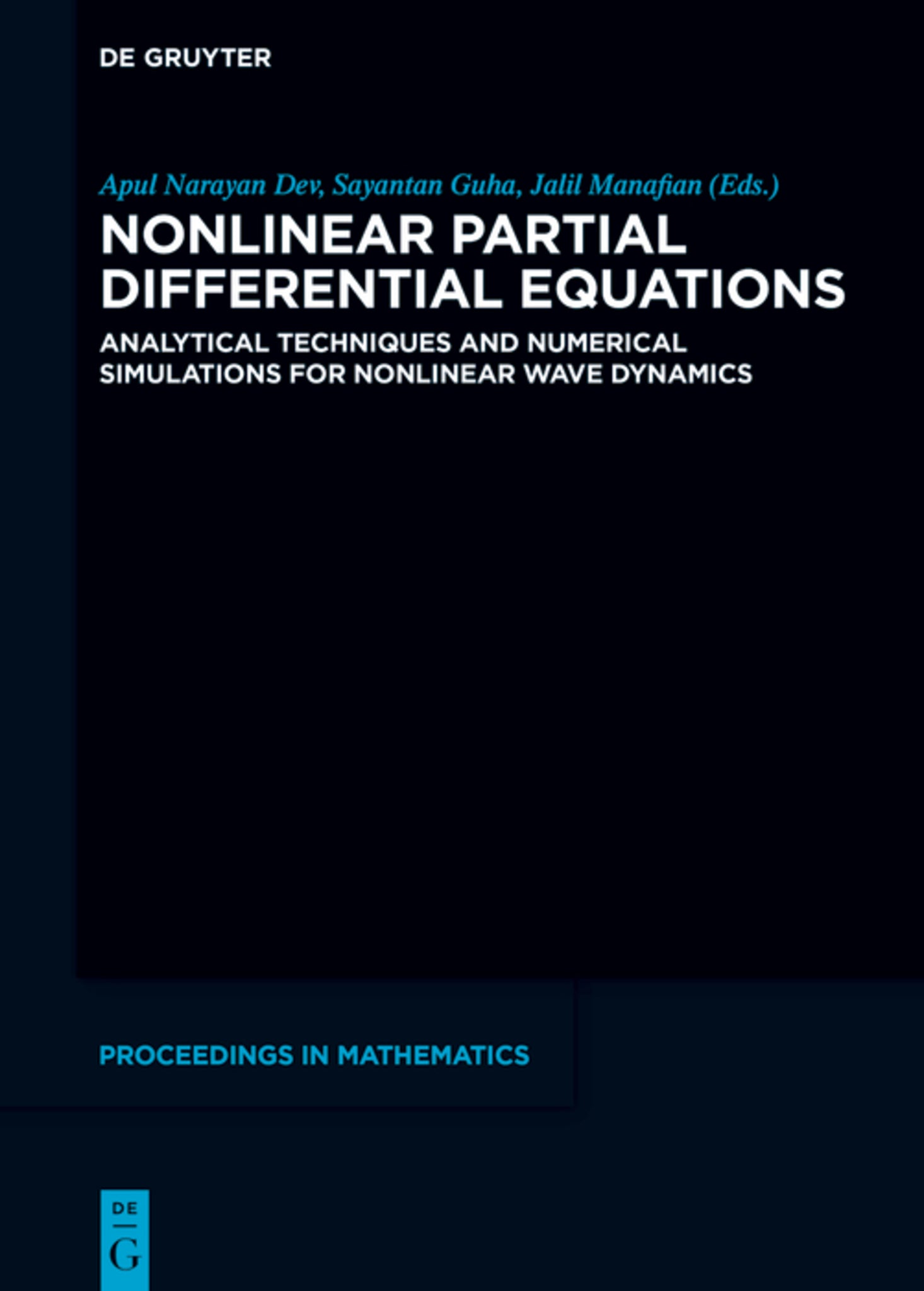Cover image for Nonlinear Partial Differential Equations ISBN 9783119144568